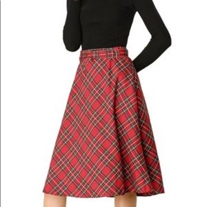Midi length plaid skirt! NEW WITH TAGS!